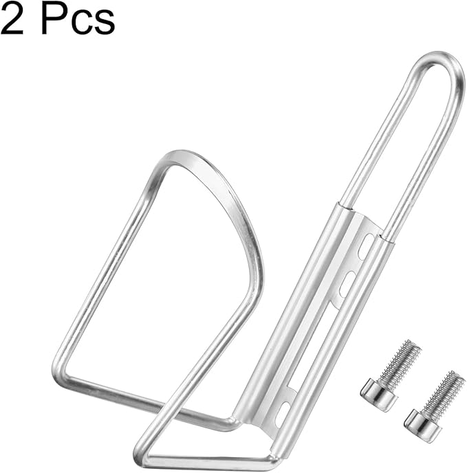 HARFINGTON Bicycle Water Bottle Cage Aluminum Basic Bike Universal Water Bottle Holder Mount with Screws for MTB Mountain Road Gravel
