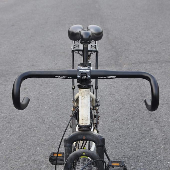 UPANBIKE Fixed Gear Bike Road Bicycle Drop Bar Bent Handlebar Aluminum Alloy 25.4mm 31.8mm