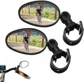 1Pair Bike Mirror Handlebar Mount, 360 Degree Adjustable Bicycle Mirrors, HD Bike Rear View Mirror Bike Mirrors for Handlebars, Cycling Rearview Mirror Bike Accessories