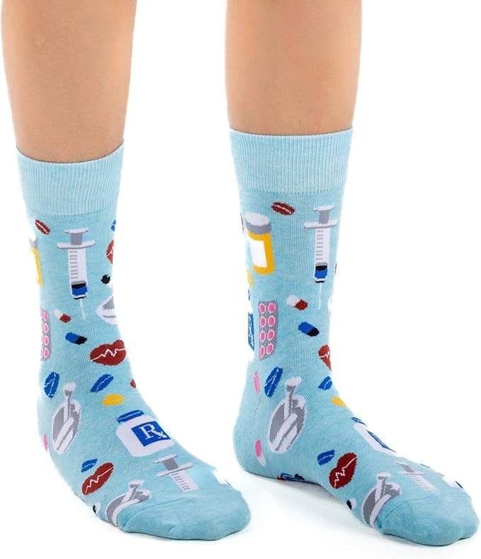 Good Luck Sock Novelty Crew Socks for Adults - For Men, Women and Teens