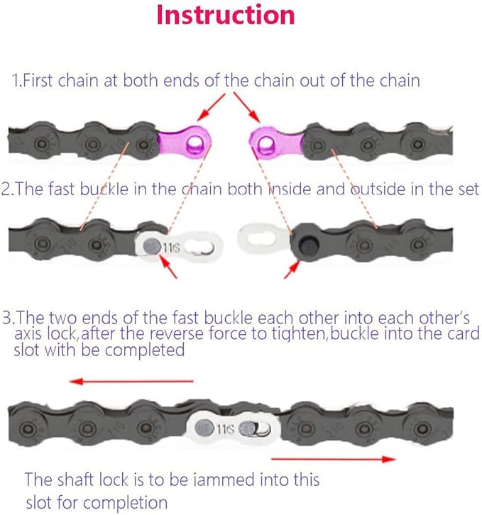 4 Pairs Bicycle Missing Link 1/6/7/8/9/10/11/12 Speed Chain Reusable Steel Bike Chain Link