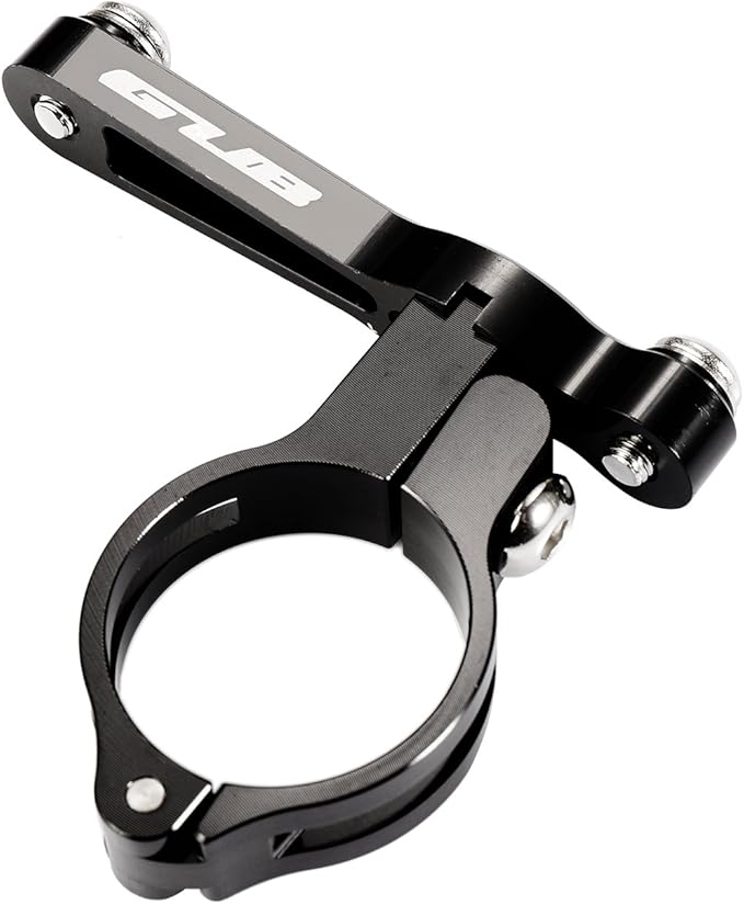 GUB Bicycle Bottle Cage Adapter Mount Adjustable MTB Road Bike Handlebar Water Bottle Holder Seat Post Mount (Black)