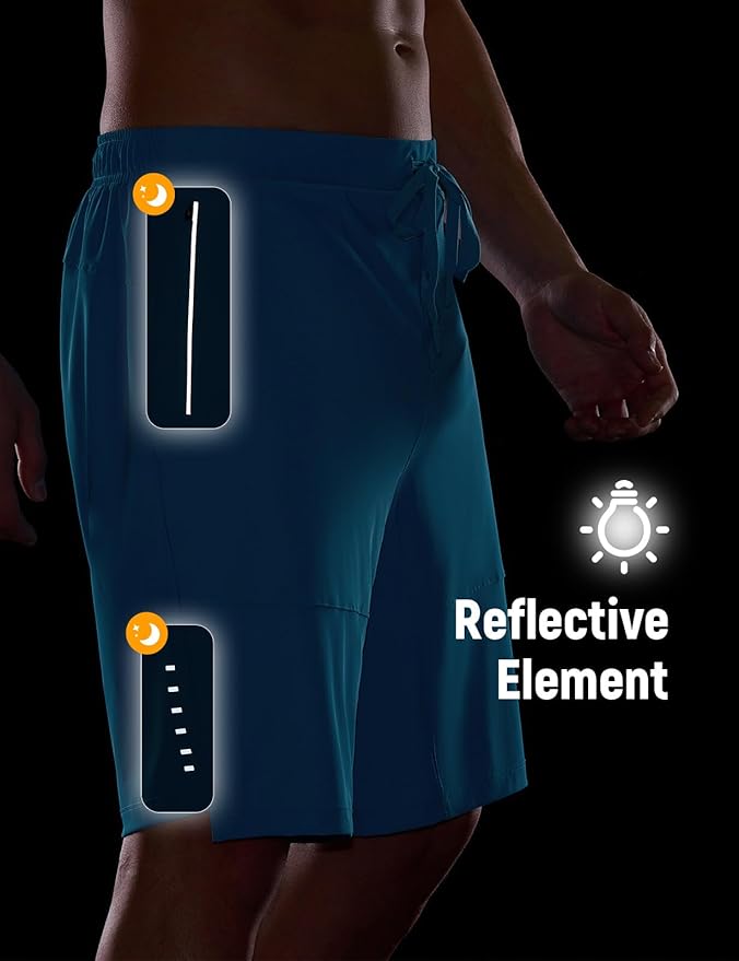 baleaf Men's Mountain Bike Shorts 4D Padded Loose-fit MTB Cycling Lightweight Bicycle Biking Shorts Zipper Pockets