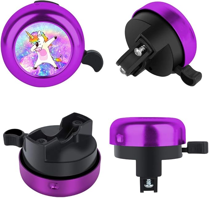 Unicorn Bike Bell for Kids Girls Boys,Adjustable Size Bicycle Bell Bike Accessories for Adult Women Men Clear Sound Bike Horns
