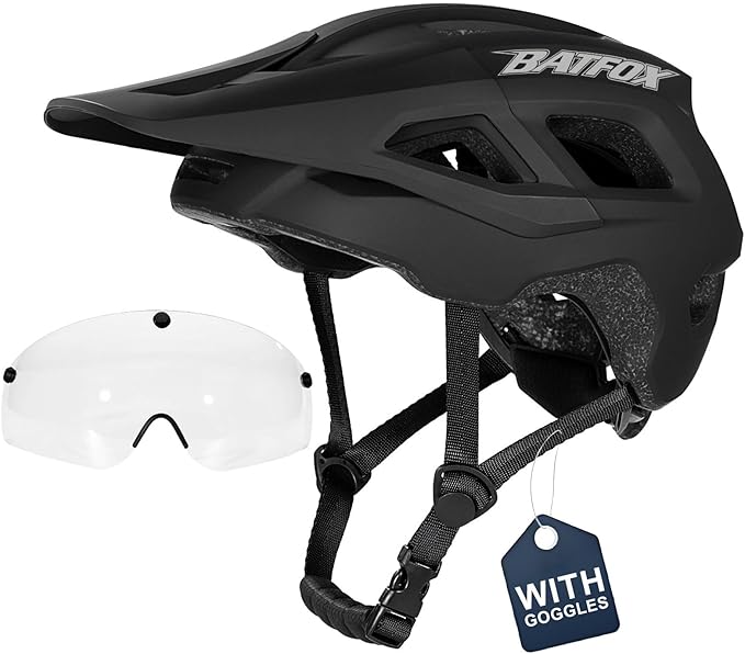 BATFOX NTA 8776 E-Bike & Mountain Bike Helmet for Adults Youth, E-MTB Cycling Helmet for Men Women (52-60CM)
