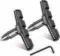 Bike Brakes Pads Set, Brakes Kit, Road Mountain Cycle Bicycle Rubber Universal V-Brake Blocks Shoes with Hex Nut Tools and Shims, No Noise No Skid, 70mm, Fits Most Bikes MTB City Folding Bike Pads