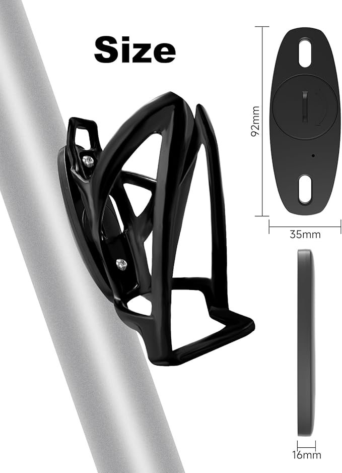 Eelexa Apple Find My Bike Tracker 2024 | Hidden GPS Tracker for Bicycle & Motorcycle | Anti-Theft Waterproof Tag with Bottle Holder Design | iOS Only, No Monthly Fee