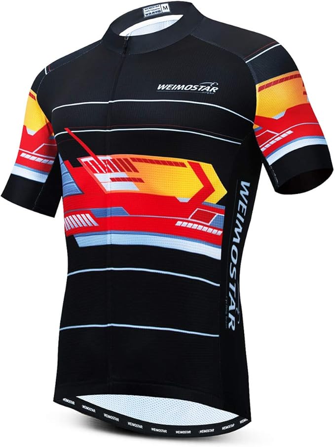 Hotlion Summer Cycling Jersey Men Mountain Bike Jersey Quick Dry Bicycle Shirt Short Sleeve Cycling Clothing