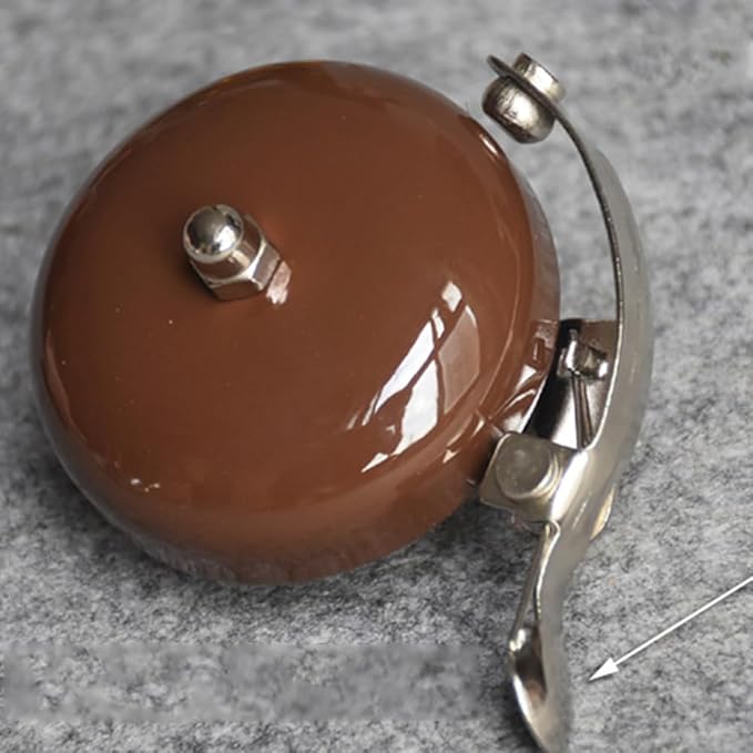 Bicycle Retro Bell Leisure Bicycle Dial Bell Aluminum Silver Gold Coffee Brown Bicycle Bell Bicycle Bell
