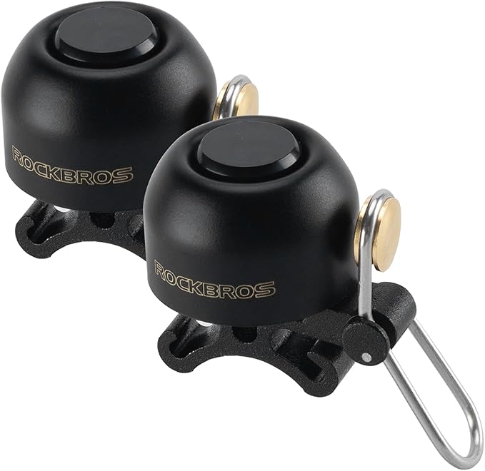 ROCKBROS Bike Bell Classic Bicycle Bell,Loud Sound 100dB Bike Bells for Adults Kids, Fit for 0.87-1.34in Bicycle Handlebars,Road Mountain Bike Accessories