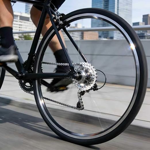 Bicycle Chain Suitable for Road Bikes, Mountain Bikes, City Bikes, Folding Bikes, and Electric Bikes (HUB Motor), 6/7/8 Speed, 126 Links with Quick Release