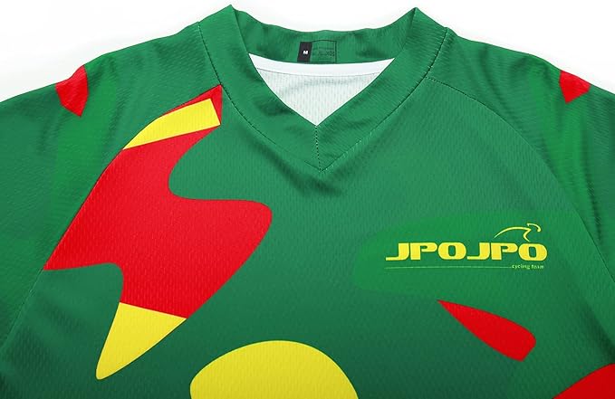 JPOJPO Men's Mountain Bike Jersey Long Sleeve MTB Off-Road Racing Downhill Motocross Shirts Quick Dry&Moisture-Wicking Tops