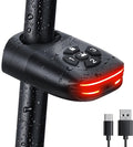 ONVIAN 2 in 1 Bike Alarm with Taillight, USB Rechargeable 105dB Anti-Theft Bicycle Alarm Brake Sensing Rear Light, IP65 Waterproof 4 Modes Safety Flash,Vibration Sensor Ebike Warning 1.5H Fast Charge