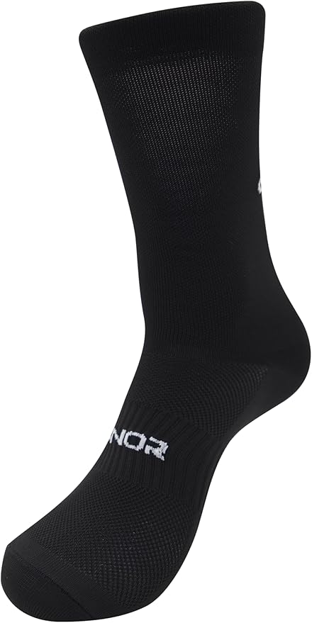 Unisex Back Logo Black Cycling Socks Black One size
