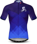 Men's Cycling Jerseys Tops Biking Shirts Short Sleeve Full Zipper Bike Clothing