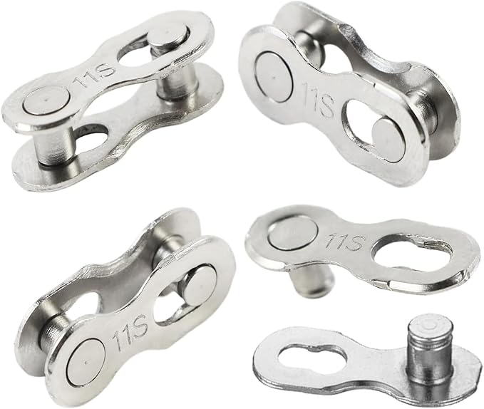 4 Pairs Bicycle Missing Link 1/6/7/8/9/10/11/12 Speed Chain Reusable Steel Bike Chain Link