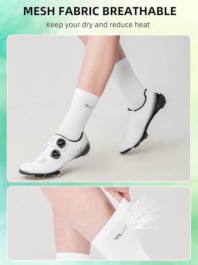 ROCKBROS Cycling Socks Womens 4pcs Running Socks Athletic Socks Compression Socks for Women Ankle Socks