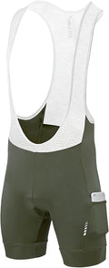 qualidyne Cycling Bibs Men, 4D Padded Road Bike Bib Shorts with Pockets, Biking Bicycle Shorts UPF50+