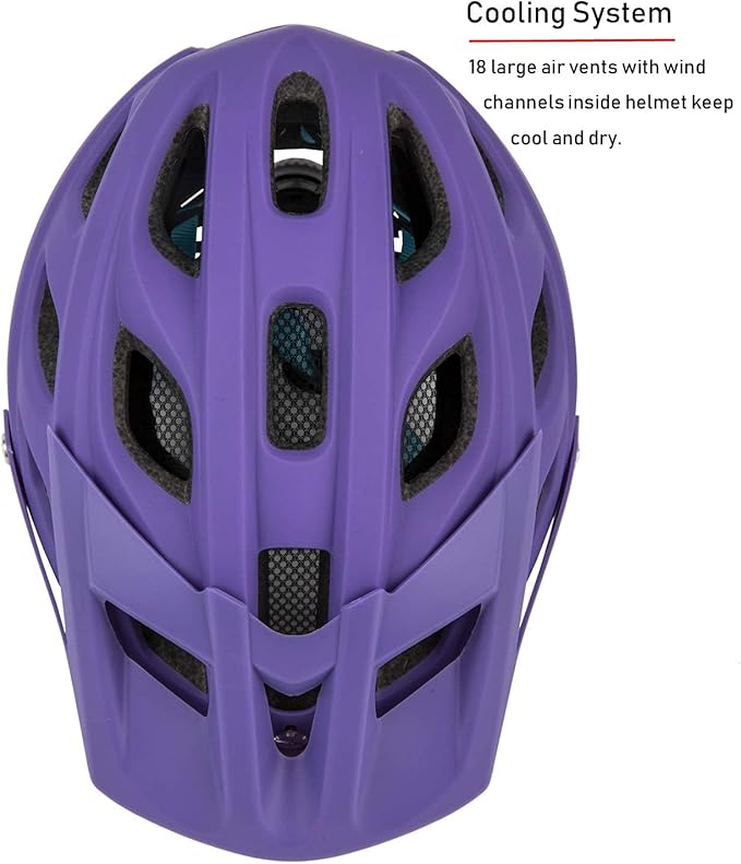 Kids Bike Helmet for Boys and Girls Ages 8-14 Adjustable Youth Helmet with Detachable Visor Lightweight, Safe & Stylish Cycling Bicycle Helmets for Kids 54-57cm
