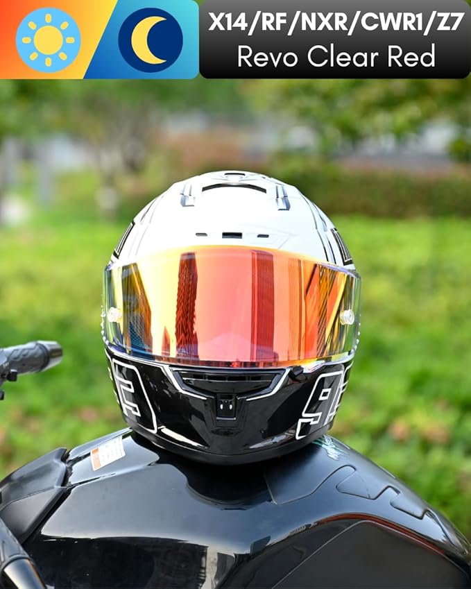CWR-F1 Shield for RF-1200 Visor X14 NXR RF-SR Z7 Motorcycle Helmet Visor Replacement Sun Protection Anti-Scratch, Universal
