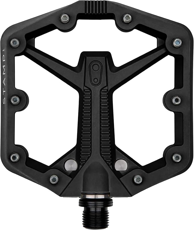 Crankbrothers Stamp Flat MTB Pedals - Size-Specific, Lightweight, Versatile, Durable Bike Pedals