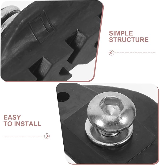 4pcs Road Bike Brake Pads Set with Rubber C-Brake Blocks, Black Bicycle Brake Pads for Outdoor Cycling, Compatible with C-Brake Systems