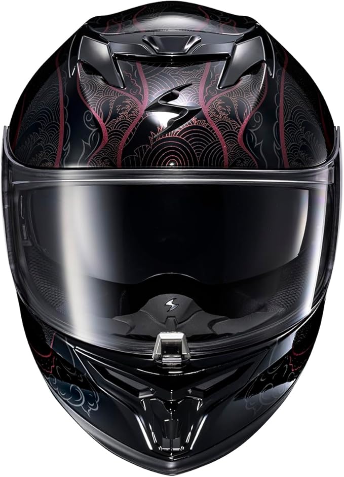 ScorpionEXO T520 Full Face Touring Motorcycle Helmet with Bluetooth Ready Speaker Pockets DOT ECE Approved Nama-Shimi (Black/Chameleon - Medium)