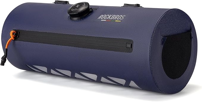 ROCKBROS Bike Handlebar Bag Knob Bike Bag Waterproof Bicycle Front Top Tube Bag 2L Capacity Front Storage Pack Reliable Lightweight for Road Mountain Bike Cycling Travel