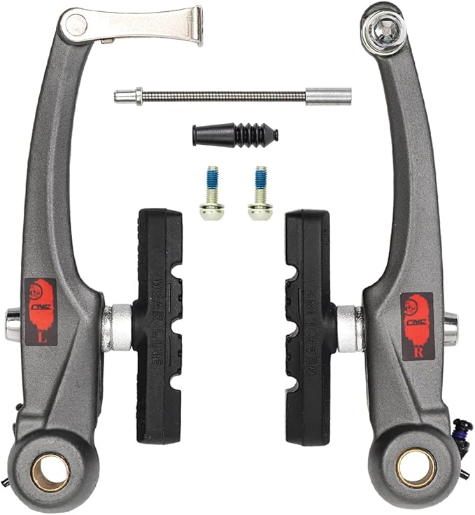 CNC Mountain Bike V Brake Set, Bicycle V Brake for Front/Rear，1Pair