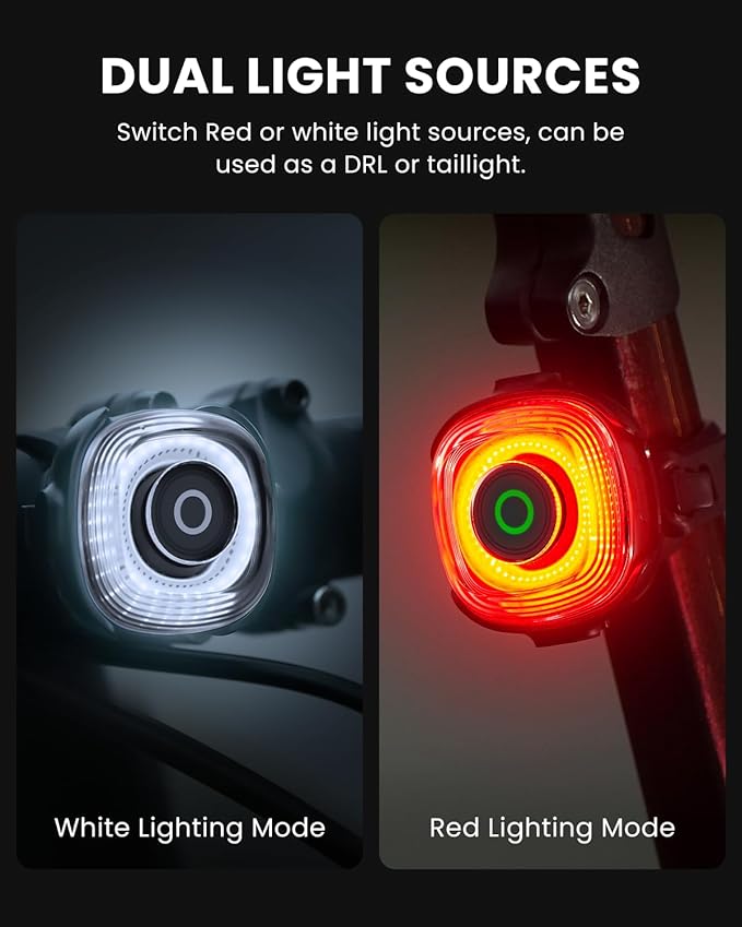 Magicshine SEEMEE 150 MAG Magnetic Rear Bike Lights,USB-C Rechargeable FTR LightSync Control Technology, IPX6 Waterproof Safety Rear Bicycle Lights, Cyclist Gifts for Men & Kids