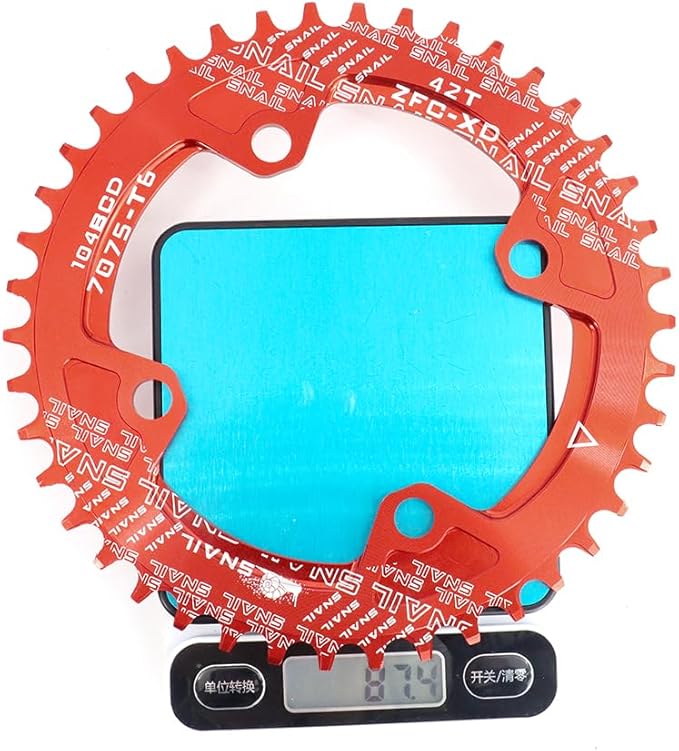 CYSKY 104 BCD Chainring 30T to 52T Narrow Wide Chainring with Sprocket Bolts for 1x Set-up Road Bike Mountain Bike BMX MTB Gravel Ebike