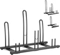 CXWXC 3/5 Bikes Stand Rack - Bike Storage Parking Racks Indoor/Outdoor - Bicycle Stand Garage for Parking Mountain Road Hybrid Bike, Fits Wheels up to 2.4" (on floor for 3 bikes)