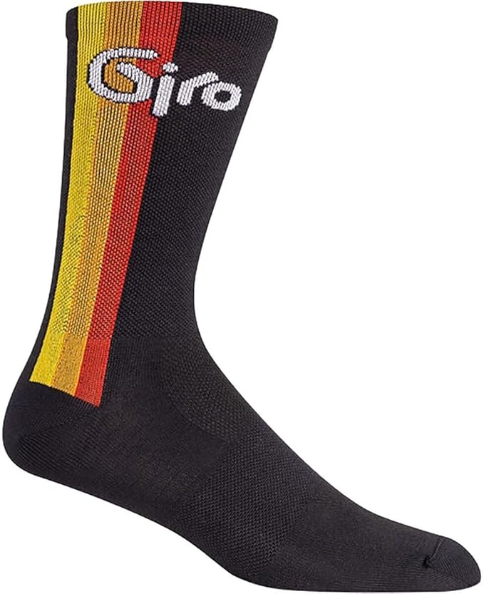 Giro Seasonal Merino Wool Adult Cycling Socks - 85 Black (2024), Small