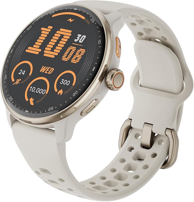 R3 GPS Smartwatch (White/Gold)