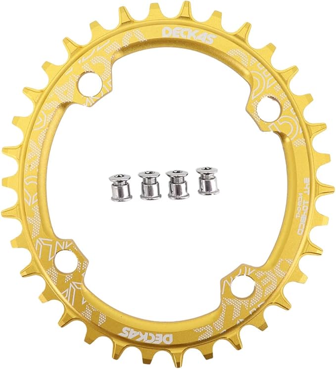 DJC Bike Chainring 104mm BCD Round/Oval MTB 104BCD 30T to 52T 7/8/9/10/11/12 Speed Narrow Wide Tooth Aluminum 7075 Super Lightweight 30T 32T 34T 36T 38T 40 42 DH XC Trail Fat Bike Ebike