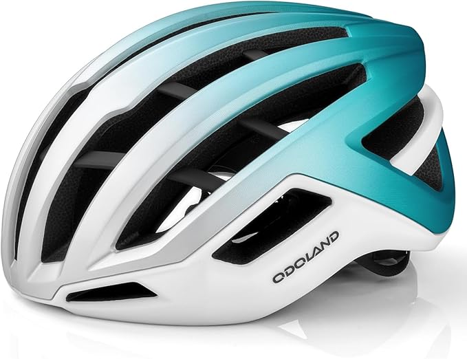 Odoland Adult Bike Helmet - Super Ventilation & Impact-Resistant Frame, Adjustable Dial System Lightweight Bicycle Helmet for Mountain, Commuting, Road Cycling