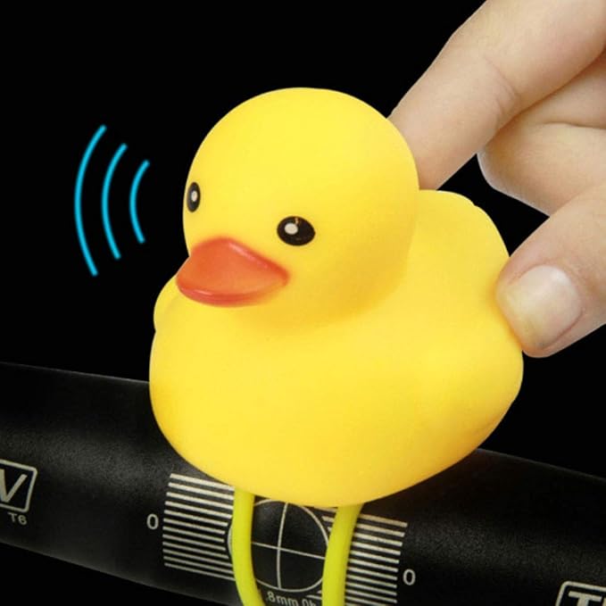 GARASANI Duck Bike Bell, Rubber Duck Bicycle Accessories, Bicycle Horns Mountain Bike Handlebar Light Bicycle Accessories