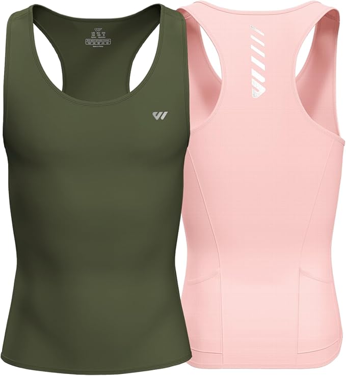 Lo.gas Sleeveless Cycling Jersey Men, Biking Base Layer Breathable and Lightweight with Back Pocket Sports Vest
