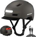 Bike Helmet, Shinmax Adult Cycling Helmet with USB Rechargeable LED Front and Back Light Bicycle Helmets for Men Women