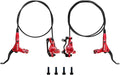 Z00M MTB Hydraulic Disc Brakes Set Mountain Bike Left Front 800mm Right Rear 1450mm Hydraulic Brake Aluminum Alloy Bicycle Disc Brake for E-Bike Fat Bike Road Bike 2 Piston