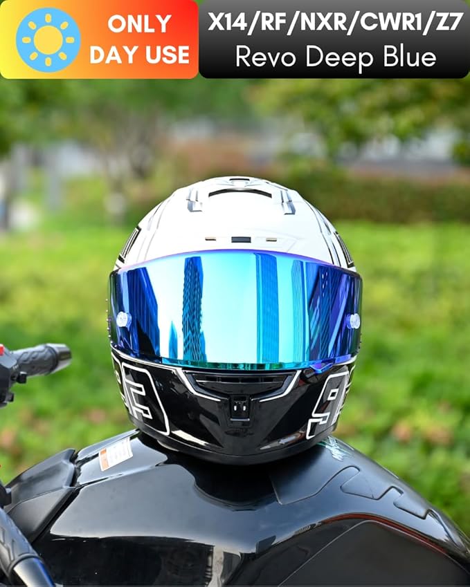 CWR-F1 Shield for RF-1200 Visor X14 NXR RF-SR Z7 Motorcycle Helmet Visor Replacement Sun Protection Anti-Scratch, Universal