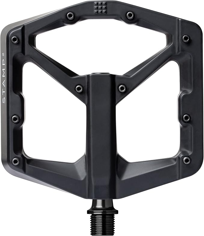 Crankbrothers Stamp Flat MTB Pedals - Size-Specific, Lightweight, Versatile, Durable Bike Pedals