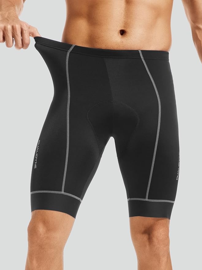 Qualidyne Men's Cycling Bike Shorts 3D Padded Biking Pants Cycle Shorts