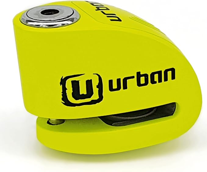 URBAN UR906X Hi-Tech Alarm Disc Lock 120 dB ON/Off, Replaceable Module, High-end Waterproof, Longlife Battery, Reminder Cable, Universal Motorbikes, Bicycles, Ebikes, Motorcycle Lock Anti Theft