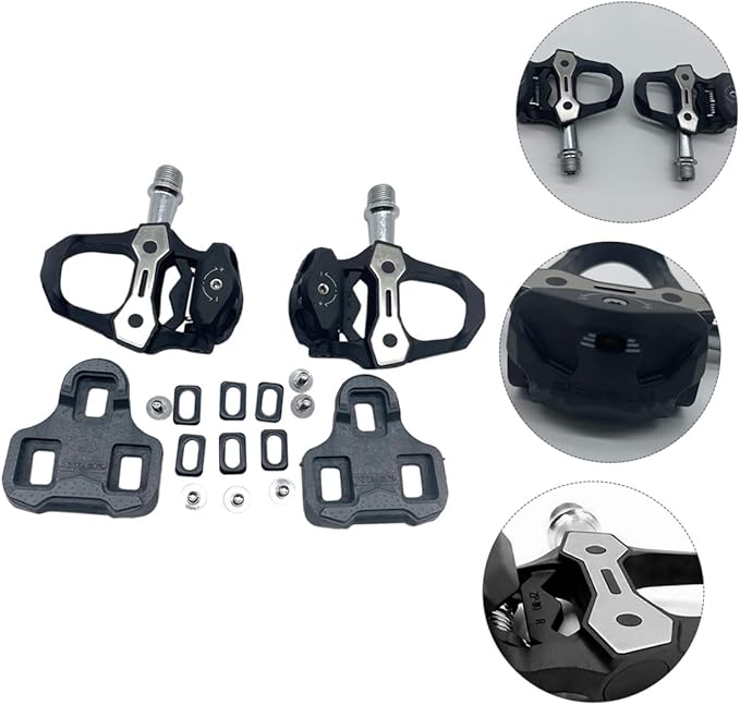 Generic Self-Locking Locking Pedal Seats Hanger Straps Pedals Alarm Lock Moped Locks Stationary Rear Rack Bicycle Seat Cushion Holder Road Pocket Platform Pedals Bike Aluminum Alloy