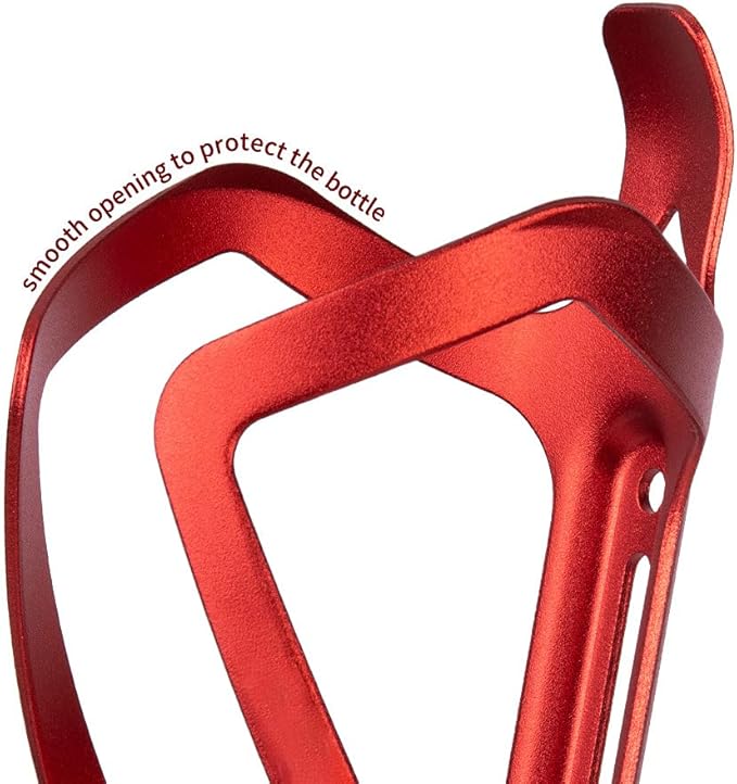 Water Bottle Cages, Alloy Aluminum Lightweight Water Bottle Holder Universal Bike Cup Holder Rack for Road MTB Bikes(Red)
