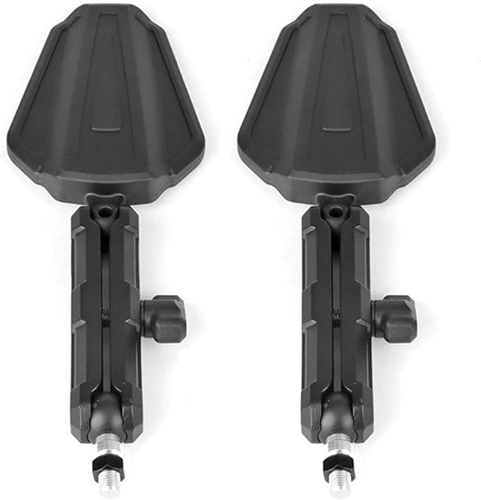 Adventure Motorcycle Mirrors, Foldable Motorbike Rear View Side Mirror with 7/8" Handlebar Mount 8mm 10mm Screws, Universal Motorcycle Mirror Fit for Scooter Moped Dirt Bike Quad Scooter Electric Bike