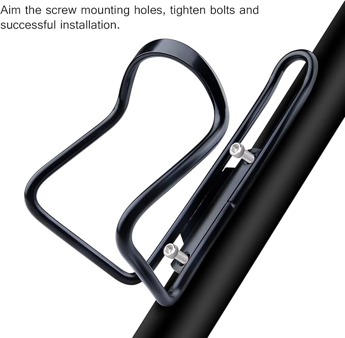 FiveBox Aluminum Alloy Biking Bicycle Water Bottle Cage Holder, Cycling Bike Water Bottle Cage