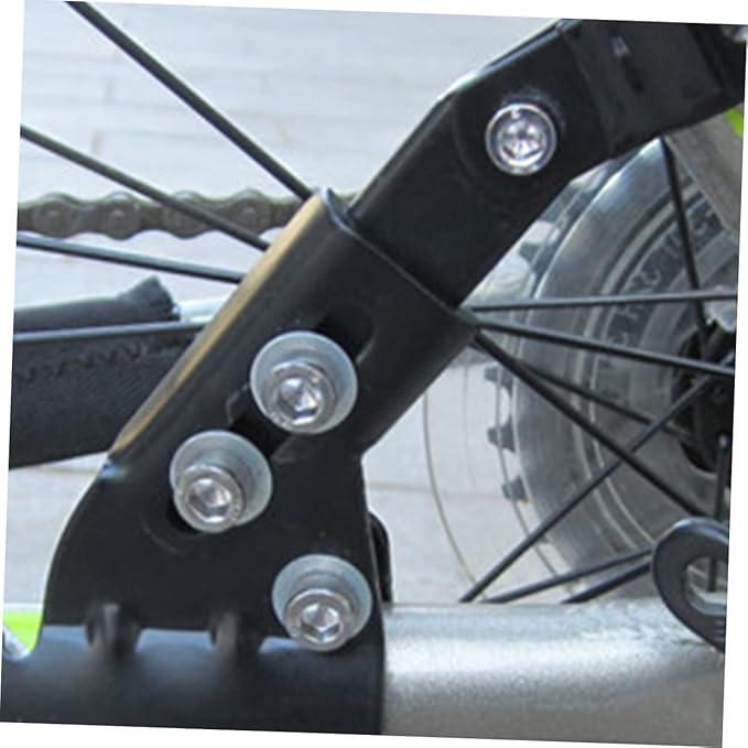 GANAZONO Mountain Bike Kickstand Adjustable Single Sided Support for Parking Rack Durable Aluminum Alloy Leg Support for Road and Mountain Bikes Easy Assembly Black