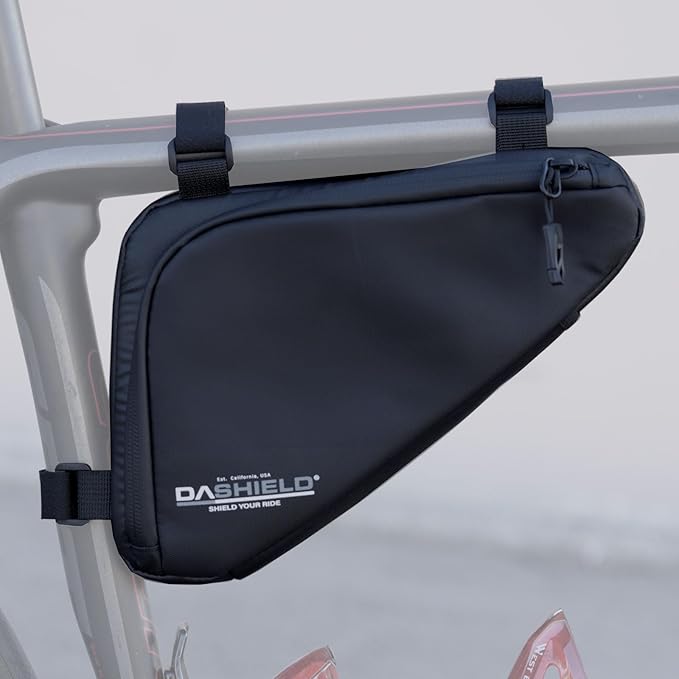 Bike Frame Bag Waterproof Bicycle Triangle Pouch, Storage Bag Strap-On, Mountain Road Bike MTB Cycling Bike Acessories, 1.5L